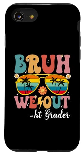 Bruh We Out, Erstklässler, Happy Last Day Of School, Retro Hülle für iPhone SE (2020) / 7 / 8 von Retro Last Day Of School Gifts