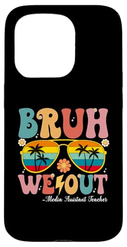 Bruh We Out, Medienassistentin, alles Gute zum letzten Schultag Hülle für iPhone 15 Pro Bruh We Out, Medienassistentin, alles Gute zum letzten Schultag Hülle für iPhone 15 Pro von Retro Last Day Of School Gifts