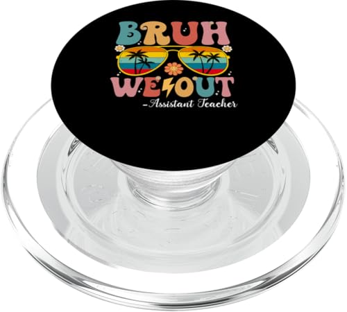 Bruh We Out Assistenzlehrerin, alles Gute zum letzten Schultag, Retro PopSockets PopGrip für MagSafe Bruh We Out Assistenzlehrerin, alles Gute zum letzten Schultag, Retro PopSockets PopGrip für MagSafe von Retro Last Day Of School Gifts