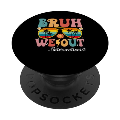 Bruh We Out Interventionist Happy Last Day Of School Retro PopSockets Klebender PopGrip Bruh We Out Interventionist Happy Last Day Of School Retro PopSockets Klebender PopGrip von Retro Last Day Of School Gifts