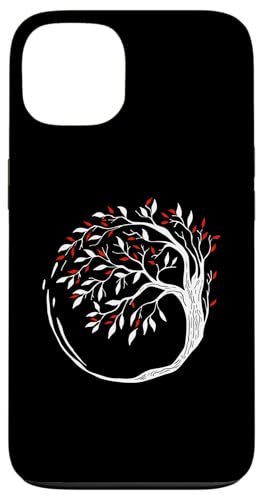 Life Tree Circle - Minimalistischer Esoterischer Bonsai Hülle für iPhone 13 von Retro Life Tree Apparel Gifts