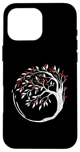 Life Tree Circle - Minimalistischer Esoterischer Bonsai Hülle für iPhone 16 Pro Max Life Tree Circle - Minimalistischer Esoterischer Bonsai Hülle für iPhone 16 Pro Max von Retro Life Tree Apparel Gifts