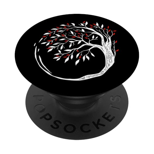Life Tree Circle - Minimalistischer Esoterischer Bonsai PopSockets Klebender PopGrip Life Tree Circle - Minimalistischer Esoterischer Bonsai PopSockets Klebender PopGrip von Retro Life Tree Apparel Gifts