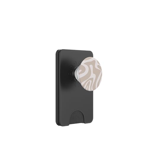 Beige Liquid Swirl Abstraktes ästhetisches Muster PopSockets PopWallet für MagSafe Beige Liquid Swirl Abstraktes ästhetisches Muster PopSockets PopWallet für MagSafe von Retro Liquid Swirl Abstract Aesthetic Designs