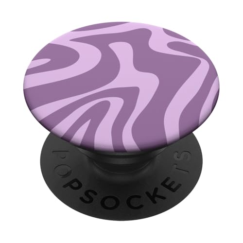 Fliederfarbener flüssiger Wirbel, abstraktes ästhetisches Muster PopSockets Klebender PopGrip Fliederfarbener flüssiger Wirbel, abstraktes ästhetisches Muster PopSockets Klebender PopGrip von Retro Liquid Swirl Abstract Aesthetic Designs