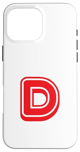 Buchstabe "D", Retro-Design, Rot Hülle für iPhone 16 Pro Max Buchstabe "D", Retro-Design, Rot Hülle für iPhone 16 Pro Max von Retro Outline Letter Tees
