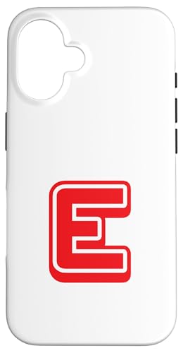 Buchstabe "E", Retro-Design, Rot Hülle für iPhone 16 Buchstabe "E", Retro-Design, Rot Hülle für iPhone 16 von Retro Outline Letter Tees
