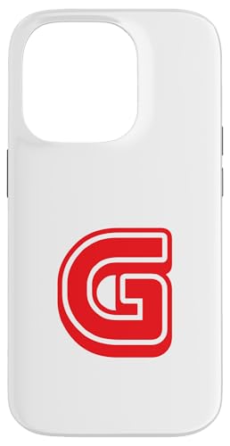 Buchstabe "G", Retro-Design, Rot Hülle für iPhone 14 Pro Buchstabe "G", Retro-Design, Rot Hülle für iPhone 14 Pro von Retro Outline Letter Tees