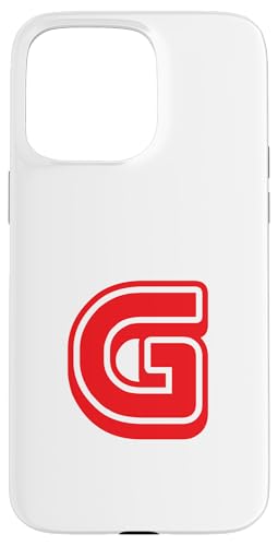 Buchstabe "G", Retro-Design, Rot Hülle für iPhone 15 Pro Max Buchstabe "G", Retro-Design, Rot Hülle für iPhone 15 Pro Max von Retro Outline Letter Tees