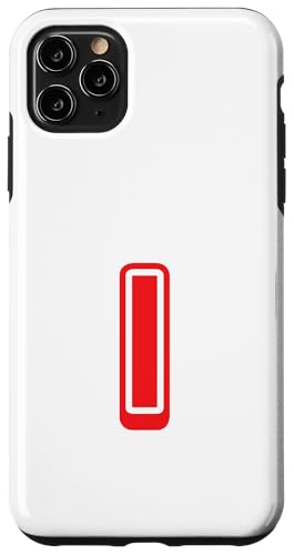 Buchstabe "I", Retro-Design, Rot Hülle für iPhone 11 Pro Max von Retro Outline Letter Tees