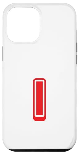 Buchstabe "I", Retro-Design, Rot Hülle für iPhone 12 Pro Max von Retro Outline Letter Tees