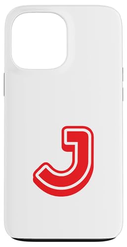 Buchstabe "J", Retro-Design, Rot Hülle für iPhone 13 Pro Max von Retro Outline Letter Tees
