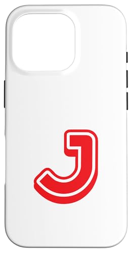 Buchstabe "J", Retro-Design, Rot Hülle für iPhone 16 Pro Buchstabe "J", Retro-Design, Rot Hülle für iPhone 16 Pro von Retro Outline Letter Tees