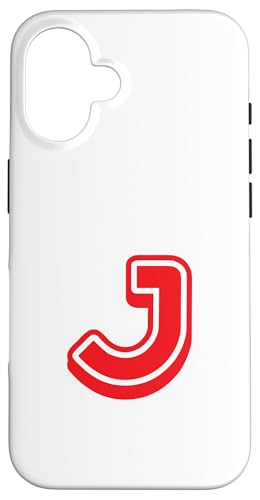 Buchstabe "J", Retro-Design, Rot Hülle für iPhone 16 Buchstabe "J", Retro-Design, Rot Hülle für iPhone 16 von Retro Outline Letter Tees