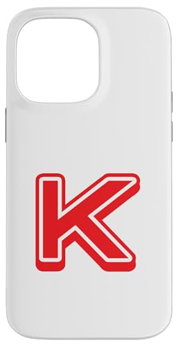 Buchstabe "K", Retro-Design, Rot Hülle für iPhone 14 Pro Max Buchstabe "K", Retro-Design, Rot Hülle für iPhone 14 Pro Max von Retro Outline Letter Tees