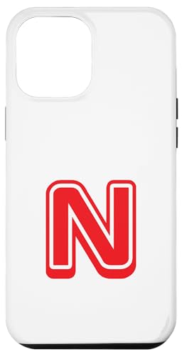 Buchstabe "N", Retro-Design, Rot Hülle für iPhone 12 Pro Max Buchstabe "N", Retro-Design, Rot Hülle für iPhone 12 Pro Max von Retro Outline Letter Tees
