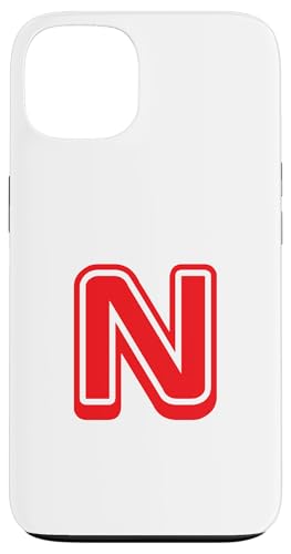 Buchstabe "N", Retro-Design, Rot Hülle für iPhone 13 Buchstabe "N", Retro-Design, Rot Hülle für iPhone 13 von Retro Outline Letter Tees