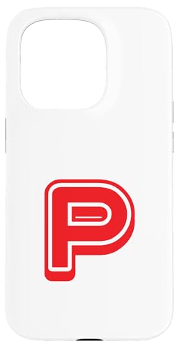 Buchstabe "P", Retro-Design, Rot Hülle für iPhone 15 Pro Buchstabe "P", Retro-Design, Rot Hülle für iPhone 15 Pro von Retro Outline Letter Tees