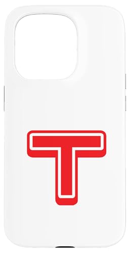 Buchstabe "T" im Retro-Stil, Rot Hülle für iPhone 15 Pro Buchstabe "T" im Retro-Stil, Rot Hülle für iPhone 15 Pro von Retro Outline Letter Tees