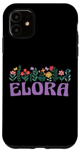 Wildblume Floral Elora Vorname Muttertag Frauen Hülle für iPhone 11 Wildblume Floral Elora Vorname Muttertag Frauen Hülle für iPhone 11 von Retro Personalized Girl Name Tees