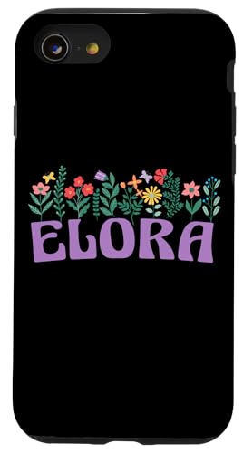 Wildblume Floral Elora Vorname Muttertag Frauen Hülle für iPhone SE (2020) / 7 / 8 von Retro Personalized Girl Name Tees
