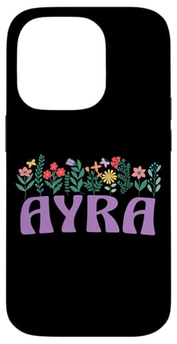 Wildflower Floral AYRA Vorname Muttertag Frauen Hülle für iPhone 14 Pro Wildflower Floral AYRA Vorname Muttertag Frauen Hülle für iPhone 14 Pro von Retro Personalized Girl Name Tees