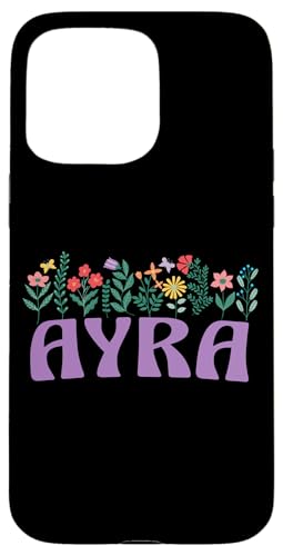 Wildflower Floral AYRA Vorname Muttertag Frauen Hülle für iPhone 15 Pro Max Wildflower Floral AYRA Vorname Muttertag Frauen Hülle für iPhone 15 Pro Max von Retro Personalized Girl Name Tees