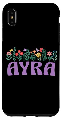 Wildflower Floral AYRA Vorname Muttertag Frauen Hülle für iPhone XS Max Wildflower Floral AYRA Vorname Muttertag Frauen Hülle für iPhone XS Max von Retro Personalized Girl Name Tees