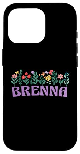 Wildflower Floral BRENNA Vorname Muttertag Frauen Hülle für iPhone 16 Pro Wildflower Floral BRENNA Vorname Muttertag Frauen Hülle für iPhone 16 Pro von Retro Personalized Girl Name Tees