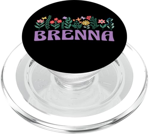 Wildflower Floral BRENNA Vorname Muttertag Frauen PopSockets PopGrip für MagSafe Wildflower Floral BRENNA Vorname Muttertag Frauen PopSockets PopGrip für MagSafe von Retro Personalized Girl Name Tees