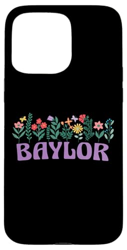 Wildflower Floral Baylor Vorname Muttertag Frauen Hülle für iPhone 15 Pro Max Wildflower Floral Baylor Vorname Muttertag Frauen Hülle für iPhone 15 Pro Max von Retro Personalized Girl Name Tees