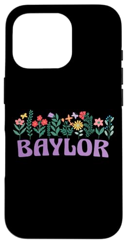 Wildflower Floral Baylor Vorname Muttertag Frauen Hülle für iPhone 16 Pro Wildflower Floral Baylor Vorname Muttertag Frauen Hülle für iPhone 16 Pro von Retro Personalized Girl Name Tees
