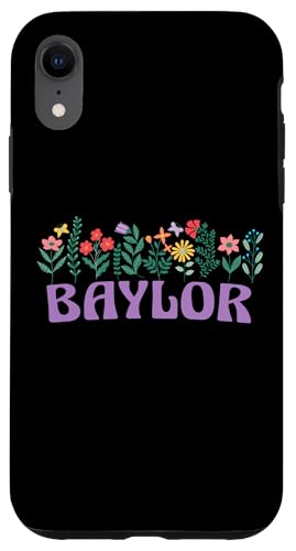 Wildflower Floral Baylor Vorname Muttertag Frauen Hülle für iPhone XR Wildflower Floral Baylor Vorname Muttertag Frauen Hülle für iPhone XR von Retro Personalized Girl Name Tees