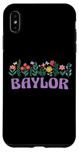 Wildflower Floral Baylor Vorname Muttertag Frauen Hülle für iPhone XS Max Wildflower Floral Baylor Vorname Muttertag Frauen Hülle für iPhone XS Max von Retro Personalized Girl Name Tees