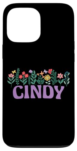 Wildflower Floral CINDY Vorname Muttertag Frauen Hülle für iPhone 13 Pro Max von Retro Personalized Girl Name Tees