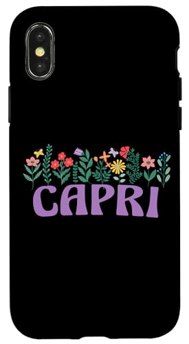 Wildflower Floral Capri Vorname Muttertag Damen Hülle für iPhone X/XS Wildflower Floral Capri Vorname Muttertag Damen Hülle für iPhone X/XS von Retro Personalized Girl Name Tees