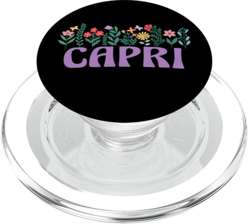 Wildflower Floral Capri Vorname Muttertag Damen PopSockets PopGrip für MagSafe Wildflower Floral Capri Vorname Muttertag Damen PopSockets PopGrip für MagSafe von Retro Personalized Girl Name Tees