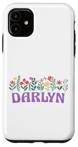 Wildflower Floral DARLYN Vorname Muttertag Damen Hülle für iPhone 11 Wildflower Floral DARLYN Vorname Muttertag Damen Hülle für iPhone 11 von Retro Personalized Girl Name Tees