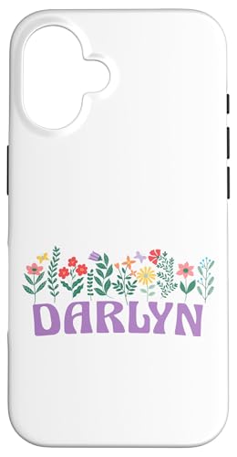 Wildflower Floral DARLYN Vorname Muttertag Damen Hülle für iPhone 16 Wildflower Floral DARLYN Vorname Muttertag Damen Hülle für iPhone 16 von Retro Personalized Girl Name Tees