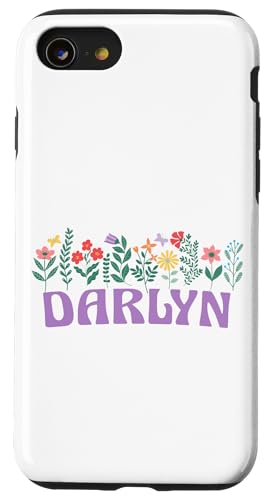 Wildflower Floral DARLYN Vorname Muttertag Damen Hülle für iPhone SE (2020) / 7 / 8 von Retro Personalized Girl Name Tees