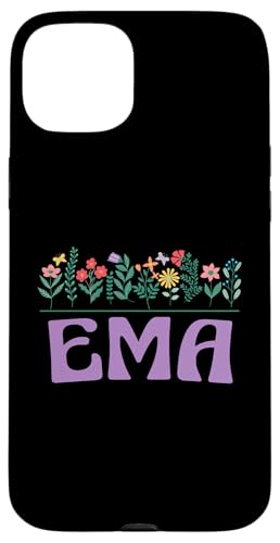 Wildflower Floral EMA Vorname Muttertag Frauen Hülle für iPhone 15 Plus Wildflower Floral EMA Vorname Muttertag Frauen Hülle für iPhone 15 Plus von Retro Personalized Girl Name Tees