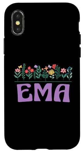 Wildflower Floral EMA Vorname Muttertag Frauen Hülle für iPhone X/XS Wildflower Floral EMA Vorname Muttertag Frauen Hülle für iPhone X/XS von Retro Personalized Girl Name Tees