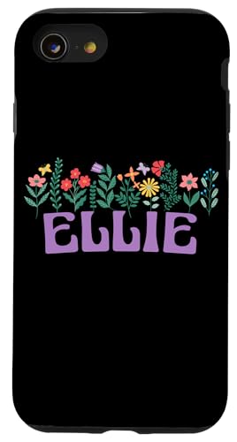 Wildflower Floral Ellie Vorname Muttertag Damen Hülle für iPhone SE (2020) / 7 / 8 von Retro Personalized Girl Name Tees