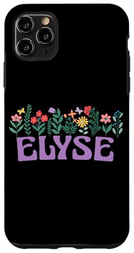Wildflower Floral Elyse Vorname Muttertag Frauen Hülle für iPhone 11 Pro Max Wildflower Floral Elyse Vorname Muttertag Frauen Hülle für iPhone 11 Pro Max von Retro Personalized Girl Name Tees