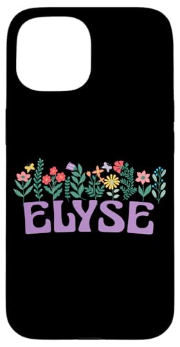 Wildflower Floral Elyse Vorname Muttertag Frauen Hülle für iPhone 15 Wildflower Floral Elyse Vorname Muttertag Frauen Hülle für iPhone 15 von Retro Personalized Girl Name Tees