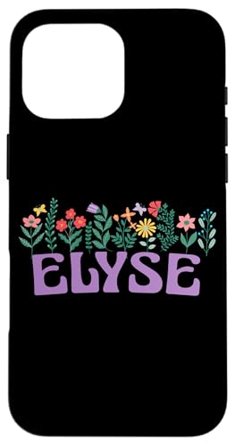 Wildflower Floral Elyse Vorname Muttertag Frauen Hülle für iPhone 16 Pro Max Wildflower Floral Elyse Vorname Muttertag Frauen Hülle für iPhone 16 Pro Max von Retro Personalized Girl Name Tees