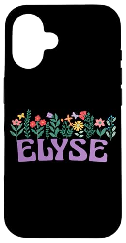Wildflower Floral Elyse Vorname Muttertag Frauen Hülle für iPhone 16 Wildflower Floral Elyse Vorname Muttertag Frauen Hülle für iPhone 16 von Retro Personalized Girl Name Tees
