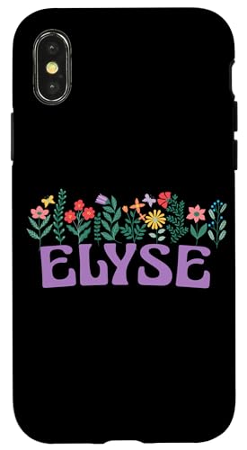 Wildflower Floral Elyse Vorname Muttertag Frauen Hülle für iPhone X/XS Wildflower Floral Elyse Vorname Muttertag Frauen Hülle für iPhone X/XS von Retro Personalized Girl Name Tees