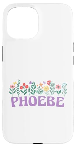 Wildflower Floral Phoebe Vorname Muttertag Frauen Hülle für iPhone 15 Wildflower Floral Phoebe Vorname Muttertag Frauen Hülle für iPhone 15 von Retro Personalized Girl Name Tees