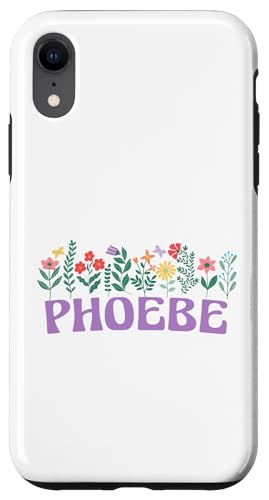 Wildflower Floral Phoebe Vorname Muttertag Frauen Hülle für iPhone XR Wildflower Floral Phoebe Vorname Muttertag Frauen Hülle für iPhone XR von Retro Personalized Girl Name Tees